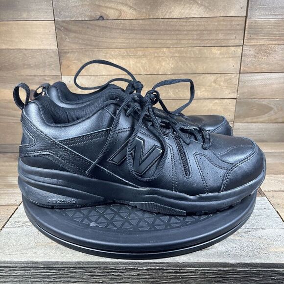 New Balance Mens Size 8.5 2E Wide Comfort Feature Black Safety Shoes MX608AB5 - Picture 1 of 10
